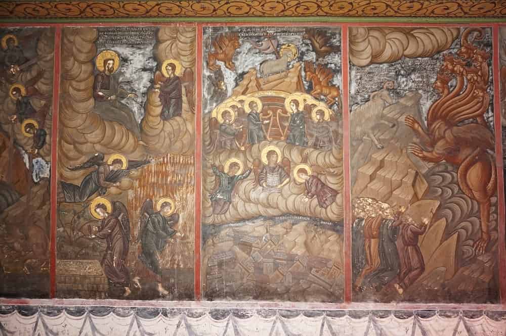 Фрески монастыря Дионисиат на Афоне