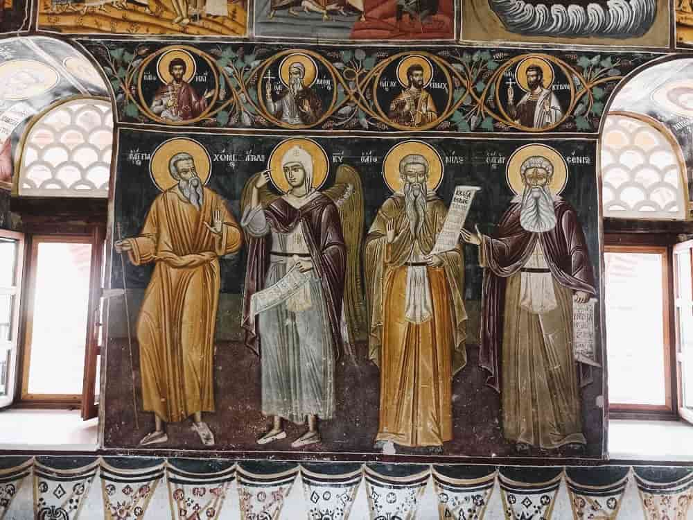 Фрески трапезной монастыря Пантократор на Афоне