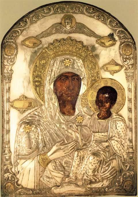 Икона Предвозвестительница монастыря Ватопед