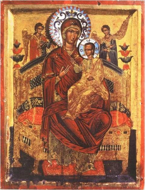 Икона Всецарица монастыря Ватопед