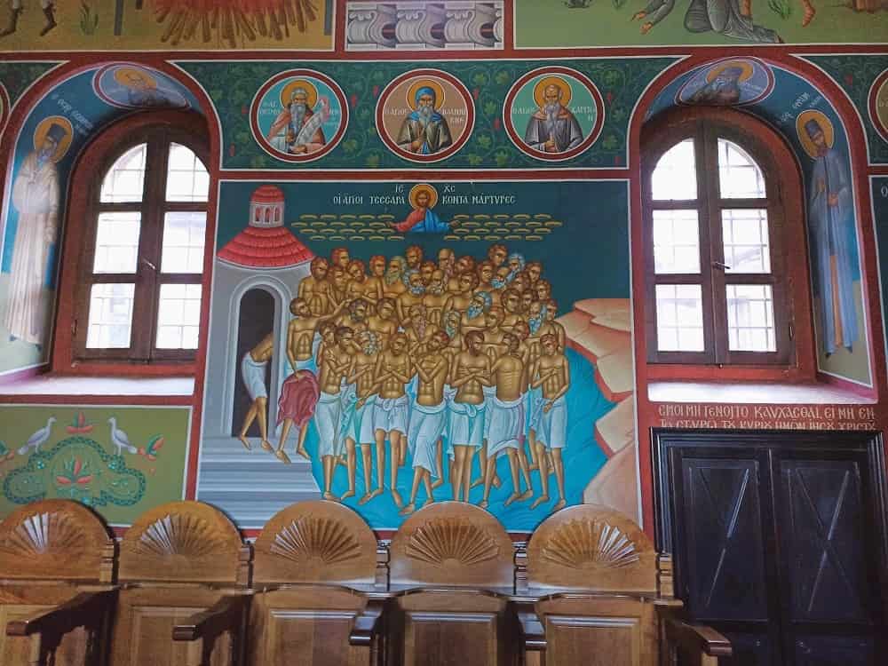 Фрески монастыря Святого Иоанна Предтечи в Верии